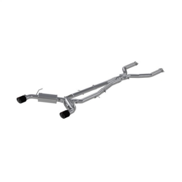 Picture of MBRP 16-19 Infiniti Q50 3-0L FWD-AWD 3in Cat Back w- 4-5in OD Carbon Fiber Tips - T304