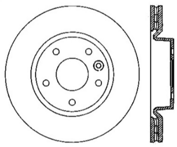 Picture of StopTech SportStop 14-17 Land Rover Range Rover Slotted & Drilled Front Right Cryo Rotor