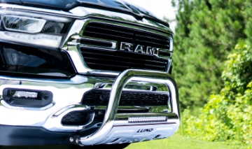 Picture of Lund 2019 RAM 1500 Bull Bar w-Light & Wiring - Polished