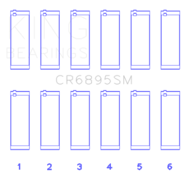 Picture of King Engine Bearings Ford EcoBoost 3-5L-3-7L V6 -781 Width Performance Rod Bearing Set - Size STD