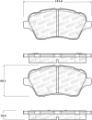 Picture of StopTech Performance 14-18 Ford Fiesta Front Brake Pads