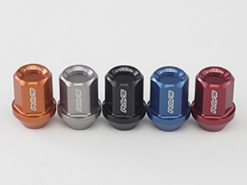 Picture of Rays Dura-Nut L32 Straight Type 12x1-50 Lug Nut Set 16 Lug 4 Lock Set - Black