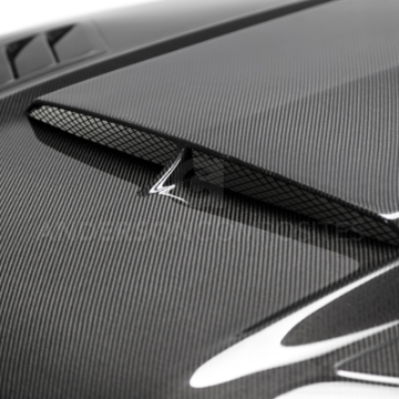 Picture of Anderson Composites 2018-2019 Ford Mustang Ram Air Double Sided Carbon Fiber Hood