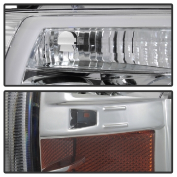 Picture of Spyder 04-08 Ford F-150 Light Bar Projector Headlights - Chrome PRO-YD-FF15004V2-LB-C