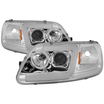 Picture of Spyder 97-03 Ford F-150 After 6-1997 V2 Proj Headlights DRL LED - Chrm PRO-YD-FF15097V2-LB-C