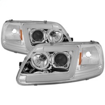Picture of Spyder 97-03 Ford F-150 After 6-1997 V2 Proj Headlights DRL LED - Chrm PRO-YD-FF15097V2-LB-C