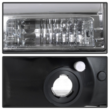 Picture of Spyder 99-04 Ford F-250 Super Duty Light Bar Projector Headlights - Chrome PRO-YD-FF25099V2-LB-C