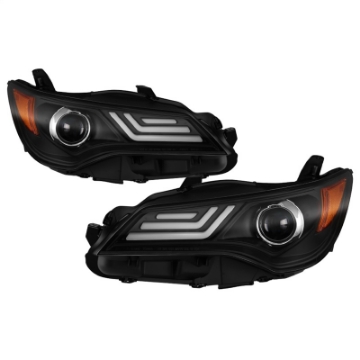 Picture of Spyder 15-17 Toyota Camry Projector Headlights - Black PRO-YD-TCAM15-LB-BK