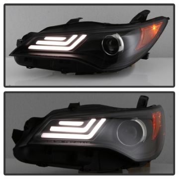 Picture of Spyder 15-17 Toyota Camry Projector Headlights - Black PRO-YD-TCAM15-LB-BK