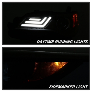 Picture of Spyder 15-17 Toyota Camry Projector Headlights - Black PRO-YD-TCAM15-LB-BK