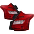 Picture of Spyder 12-14 Ford Focus 5DR LED Tail Lights - Red Clear ALT-YD-FF12-LED-RC