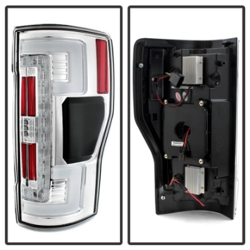 Picture of Spyder 17-18 Ford F-250 Super Duty Excl LED Models LED Tail Lights - Chrome ALT-YD-FS17-LED-C