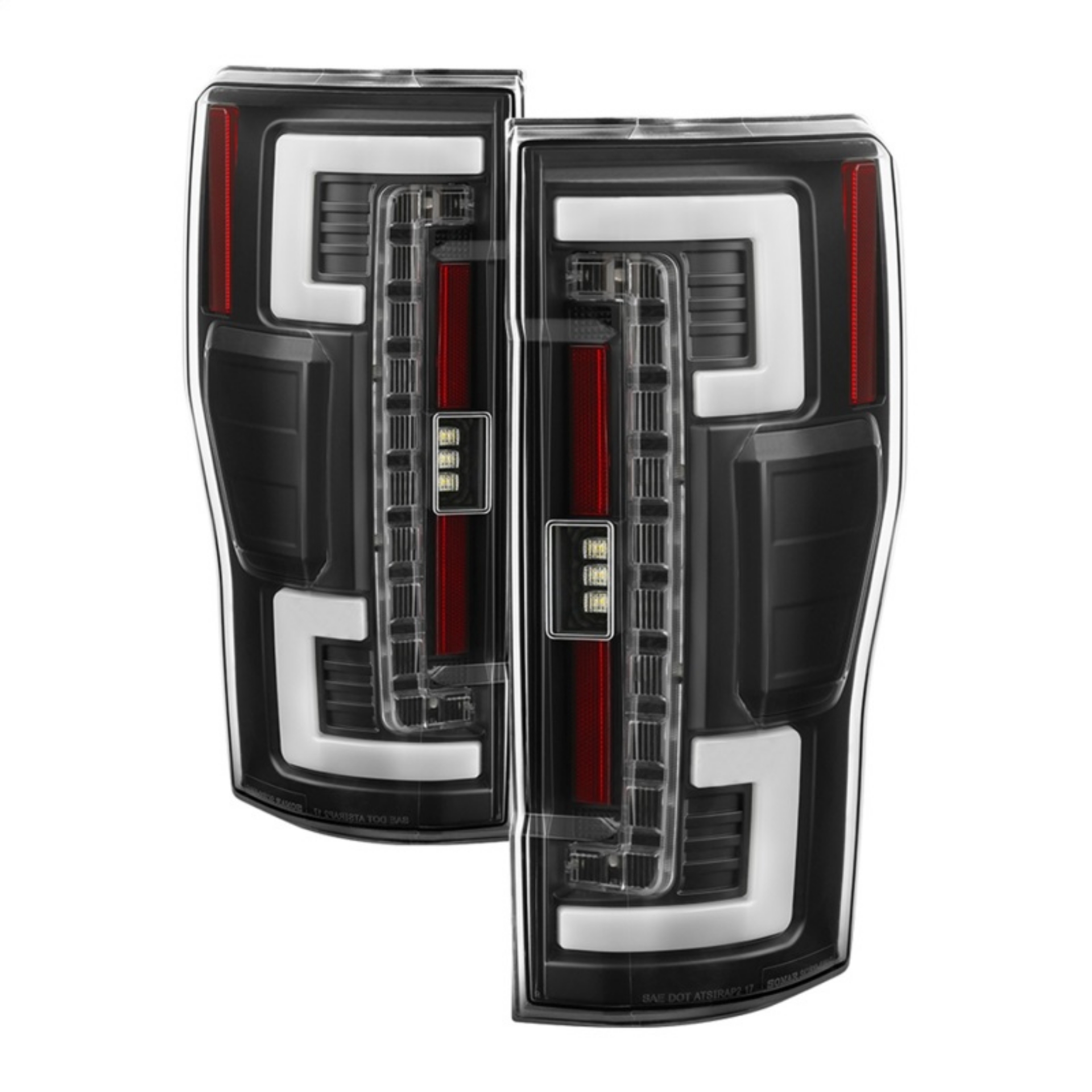 Picture of Spyder 17-18 Ford F-250 Super Duty Excl LED Models LED Tail Lights - Black ALT-YD-FS17-LED-BK