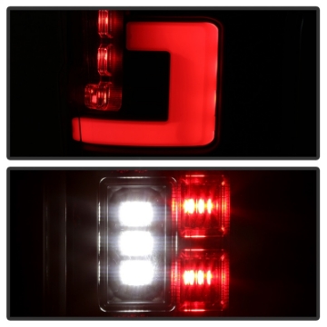 Picture of Spyder 17-18 Ford F-250 Super Duty Excl LED Models LED Tail Lights - Black ALT-YD-FS17-LED-BK