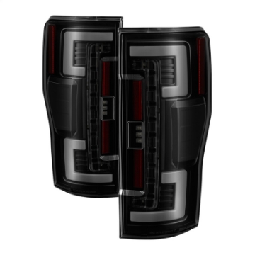 Picture of Spyder 17-18 Ford F-250 Super Duty Excl LED Models LED Tail Lights - Blk Smk ALT-YD-FS17-LED-BSM