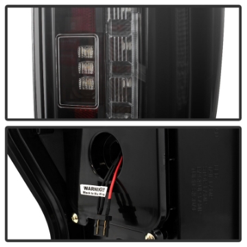 Picture of Spyder 17-18 Ford F-250 Super Duty Excl LED Models LED Tail Lights - Blk Smk ALT-YD-FS17-LED-BSM