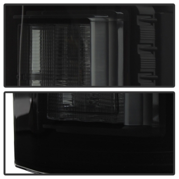 Picture of Spyder 18-19 Ford F-150 w-o Blind Spot Sensor LED Tail Lights - Blk Smk ALT-YD-FF15018-LED-BSM