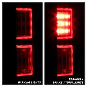 Picture of Spyder 18-19 Ford F-150 w-o Blind Spot Sensor LED Tail Lights - Blk Smk ALT-YD-FF15018-LED-BSM