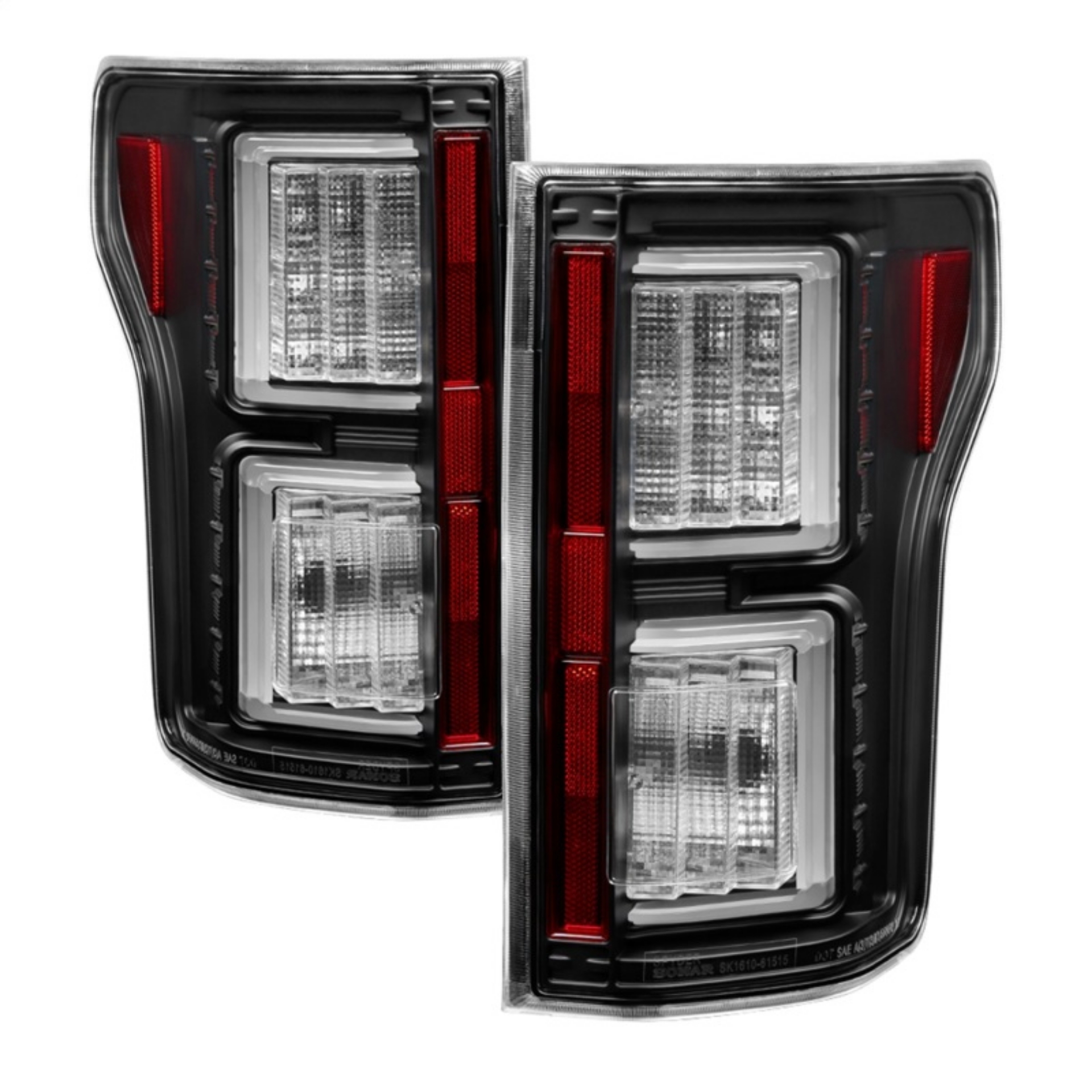 Picture of Spyder 18-19 Ford F-150 w-o Blind Spot Sensor LED Tail Lights - Black ALT-YD-FF15018-LED-BK