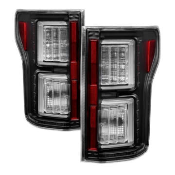 Picture of Spyder 18-19 Ford F-150 w-o Blind Spot Sensor LED Tail Lights - Black ALT-YD-FF15018-LED-BK