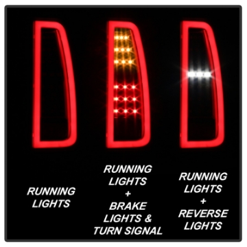 Picture of Spyder 15-17 GMC Yukon LED Tail Lights - Black ALT-YD-GY15-LED-BK