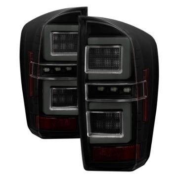 Picture of Spyder 16-17 Toyota Tacoma LED Tail Lights - Black Smoke ALT-YD-TT16-LED-BSM