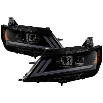 Picture of xTune 14-18 Chevy Impala Excl Limited DRL Halogen Proj Headlights - Blk Smk PRO-JH-CIM15-LB-BSM