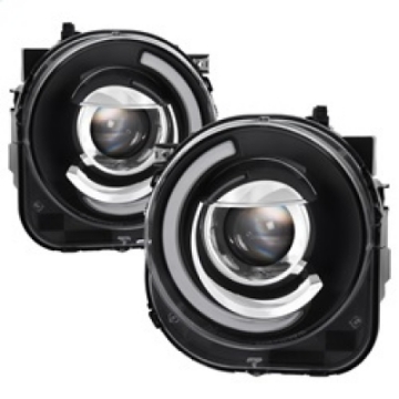 Picture of xTune 15-17 Jeep Renegade Light Bar DRL Projector Headlights -Black PRO-JH-JREN-LBDRL-BK
