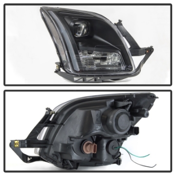 Picture of xTune 06-09 Ford Fusion Light Bar DRL Projector Headlights - Black PRO-JH-FFU06-LB-BK