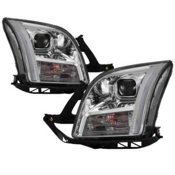 Picture of xTune 06-09 Ford Fusion Light Bar DRL Projector Headlights - Chrome PRO-JH-FFU06-LB-C