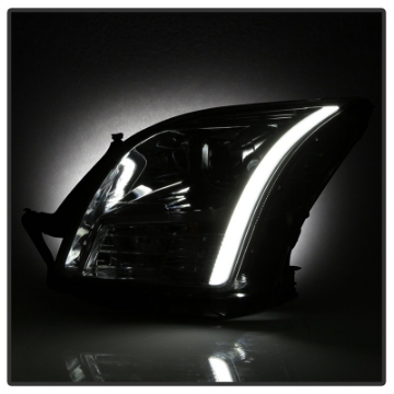 Picture of xTune 06-09 Ford Fusion Light Bar DRL Projector Headlights - Chrome PRO-JH-FFU06-LB-C