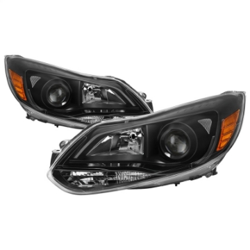 Picture of xTune 12-14 Ford Focus Projector Halogen Headlights - Black PRO-JH-FFO12-AM-BK