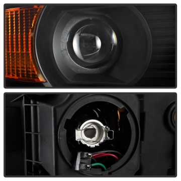 Picture of xTune 14-15 GMC Sierra 1500 OEM Style Halogen Headlights - Black HD-JH-GS14-AM-BK