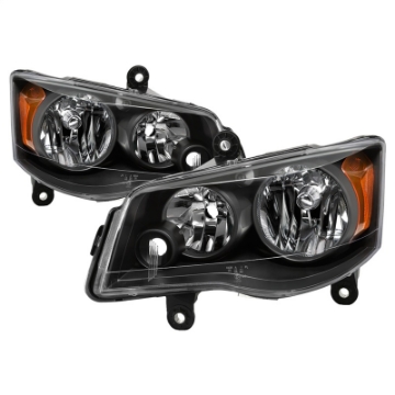 Picture of xTune 11-17 Dodge Grand Caravan OEM Style Headlights - Black HD-JH-CHRTC08-AM-BK