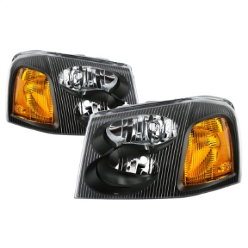 Picture of xTune 02-09 GMC Envoy OEM Style Headlights - Black HD-JH-GEN02-AM-BK