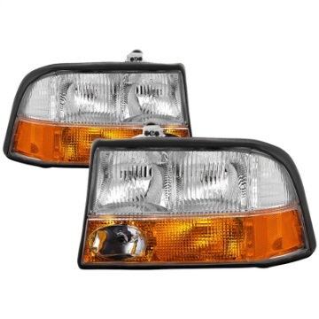 Picture of xTune 98-01 GMC Jimmy S15 w-Fog Lights OEM Headlights w-Amber Bumper - Chrm HD-JH-GS1598-OE-C