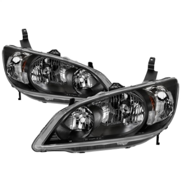 Picture of xTune 04-05 Honda Civic Excl Hatchback-Si OEM Style Headlights - Black HD-JH-HC04-4D-AM-BK