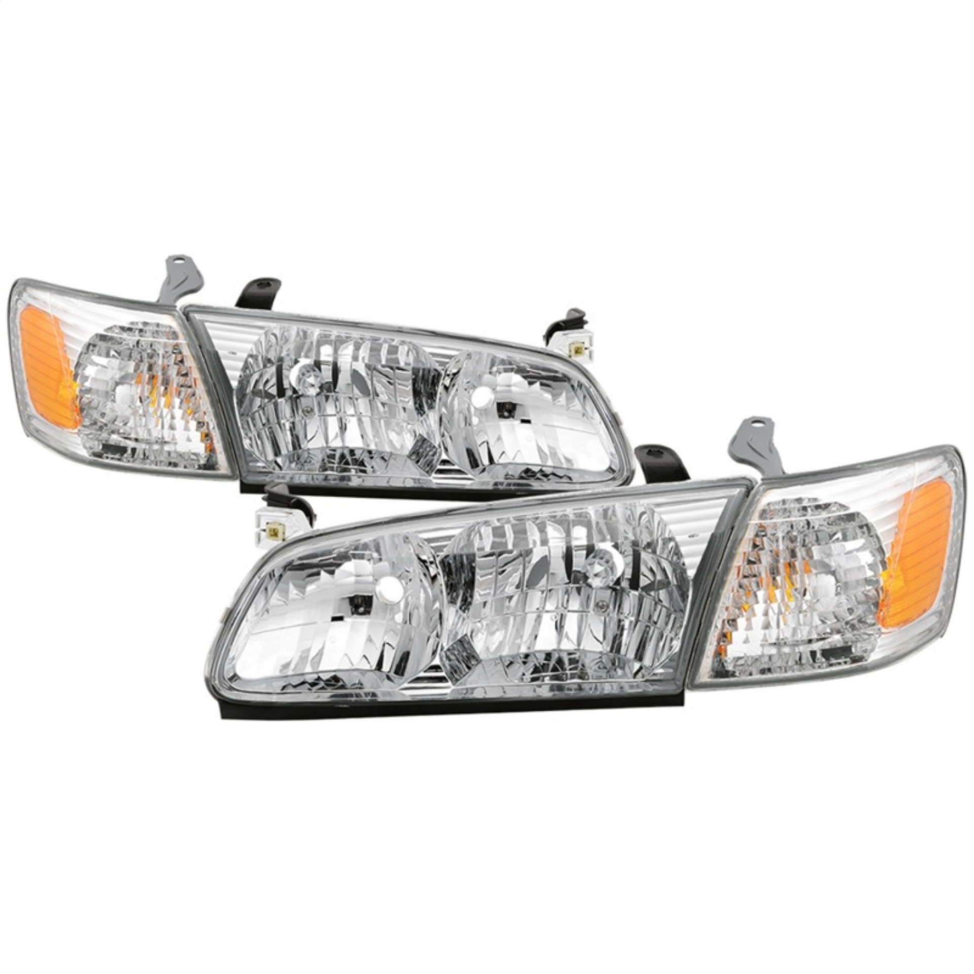 Picture of xTune 00-01 Toyota Camry 4pc OEM Style Headlights w-Corner Lights - Chrome HD-JH-TCAM00-SET-C