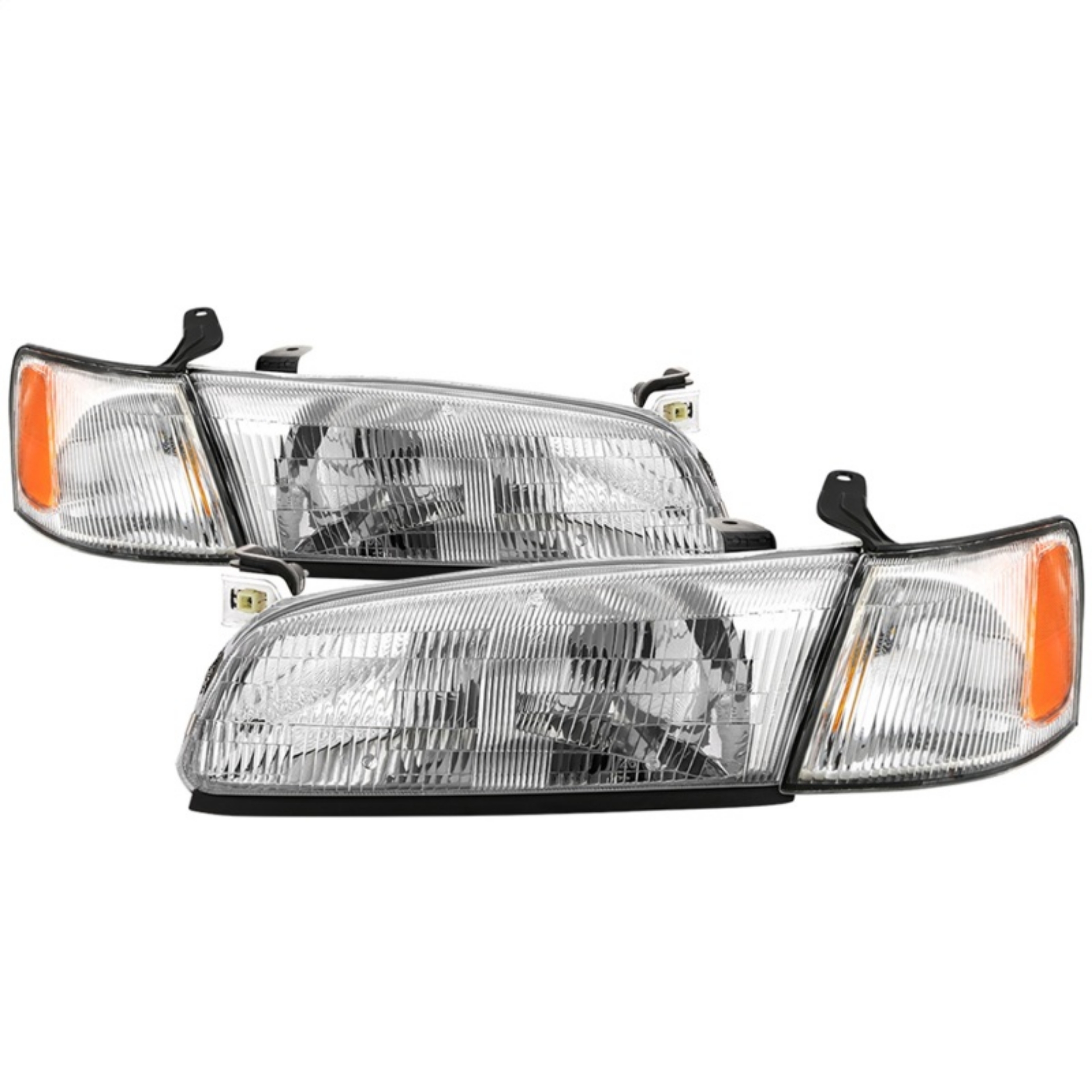 Picture of xTune 97-99 Toyota Camry 4pc OEM Style Headlights w-Corner Lights - Chrome HD-JH-TCAM97-SET-C