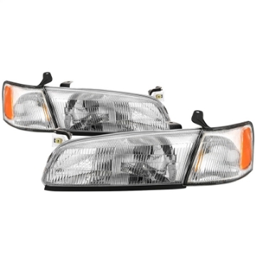 Picture of xTune 97-99 Toyota Camry 4pc OEM Style Headlights w-Corner Lights - Chrome HD-JH-TCAM97-SET-C