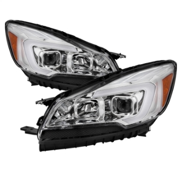 Picture of xTune 13-16 Ford Escape 13-16 LED Light Bar Halogen Proj Headlights - Chrome PRO-JH-FESCA13-LB-C