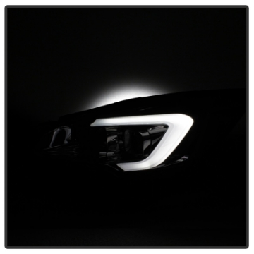 Picture of xTune 13-16 Ford Escape 13-16 LED Light Bar Halogen Proj Headlights - Chrome PRO-JH-FESCA13-LB-C