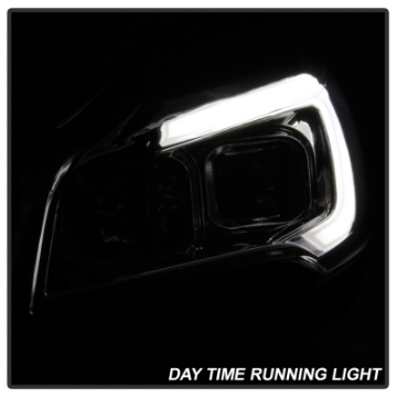 Picture of xTune 13-16 Ford Escape 13-16 LED Light Bar Halogen Proj Headlights - Chrome PRO-JH-FESCA13-LB-C