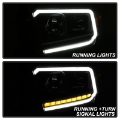 Picture of xTune 14-17 Toyota Tundra DRL LED Light Bar Projector Headlights - Black PRO-JH-TTU14-LB-BK