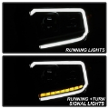 Picture of xTune 14-17 Toyota Tundra DRL LED Light Bar Proj Headlights - Black Smoke PRO-JH-TTU14-LB-BSM