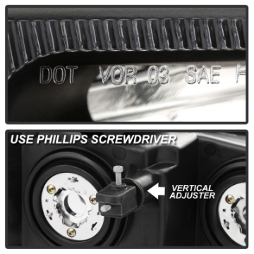 Picture of xTune 03-17 Chevrolet Express 1500 OEM Style Headlights - Black HD-JH-CEX03-OE-BK