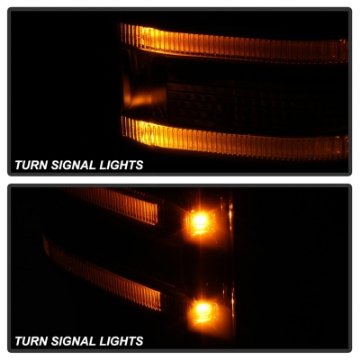 Picture of xTune 99-07 Ford Super Duty Heated LED Signal Power Mirrors - Smk Pair MIR-FDSD99S-G4-PW-SM-SET