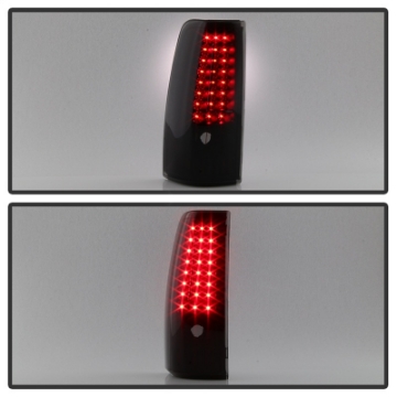 Picture of xTune 99-02 Chevy Silverado 1500-2500-3500 V2 LED Tail Lights - Black Smoke ALT-ON-CS99-G2-LED-BSM