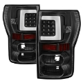 Picture of xTune 07-13 Toyota Tundra Light Bar LED Tail lights - Black ALT-ON-TTU07V2-LBLED-BK