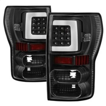 Picture of xTune 07-13 Toyota Tundra Light Bar LED Tail lights - Black ALT-ON-TTU07V2-LBLED-BK